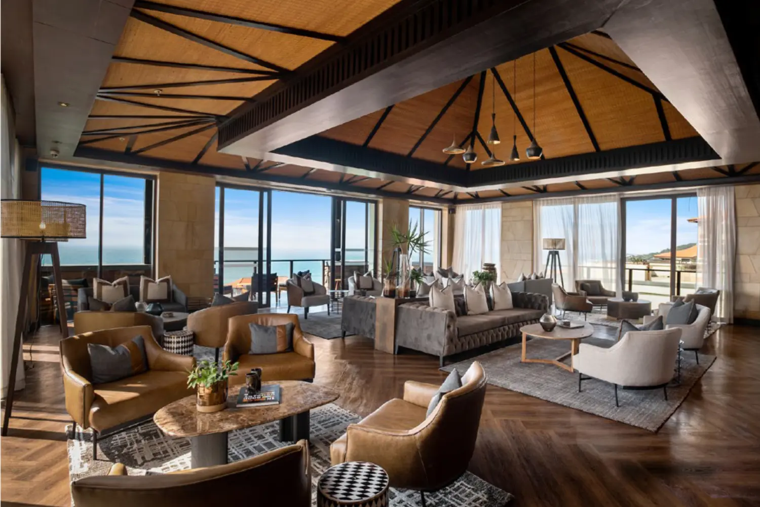 Vue du Poison Ivy Lounge de l'hôtel Capital Zimbali Resort