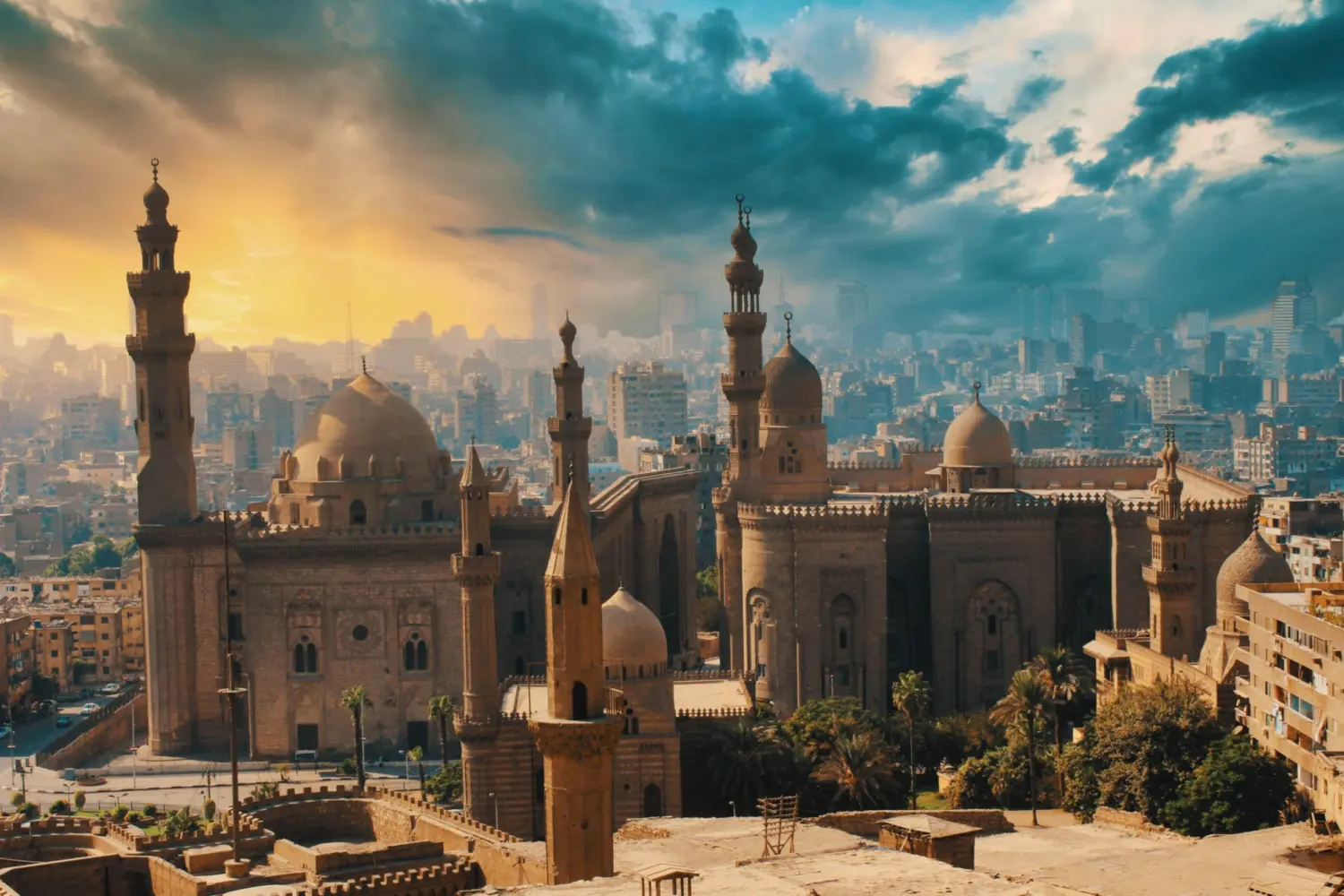 Vue sur la ville Le Caire en Égypte