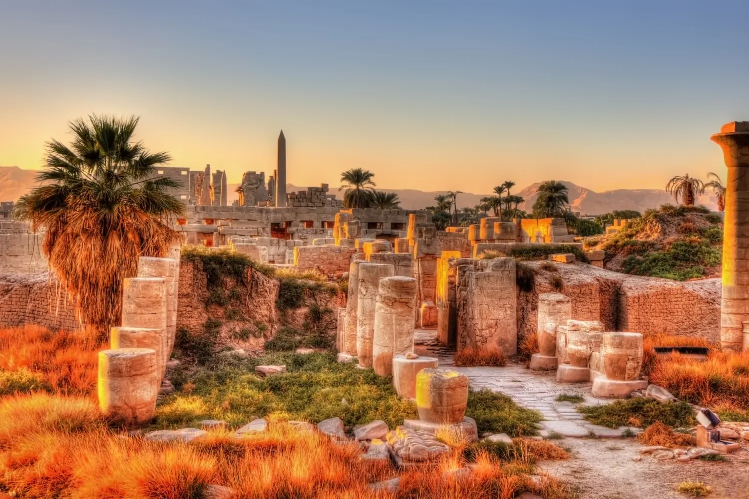 Le temple de Karnak à Luxor en Égypte