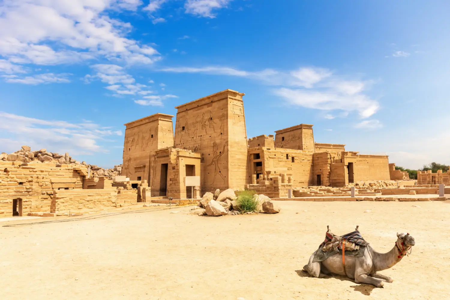 Temple à Assouan en Égypte