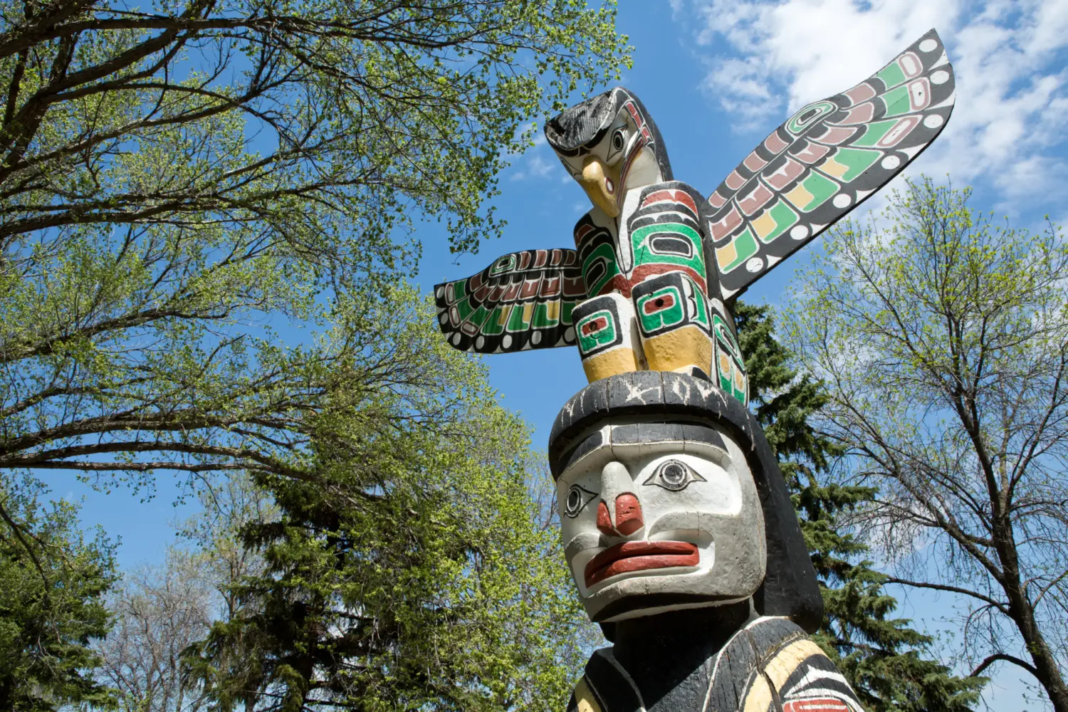 Vue d'un totem à Regina