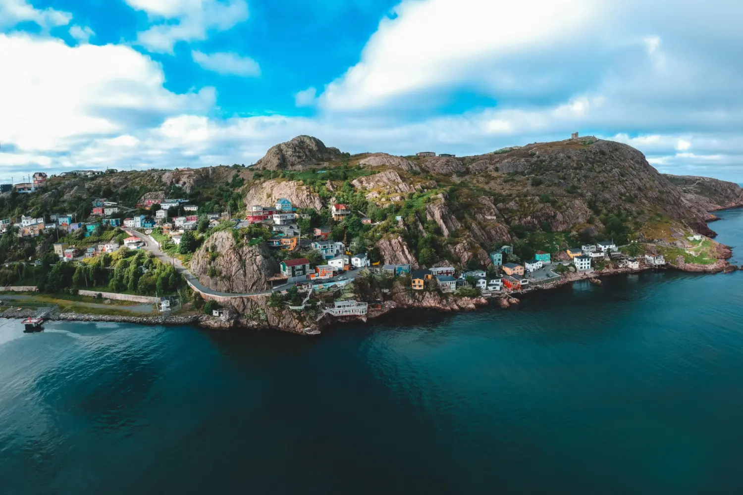 Vue sur le pittoresque quartier de Battery à St-John's à Terre-Neuve