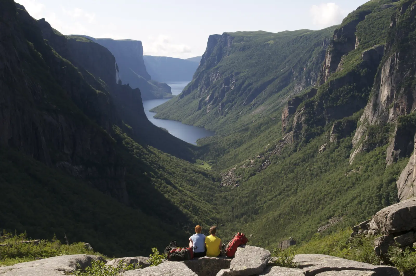 Vue sur les magnifiques paysages du parc national Gros-Morne situé à Terre=Neuve au Canada