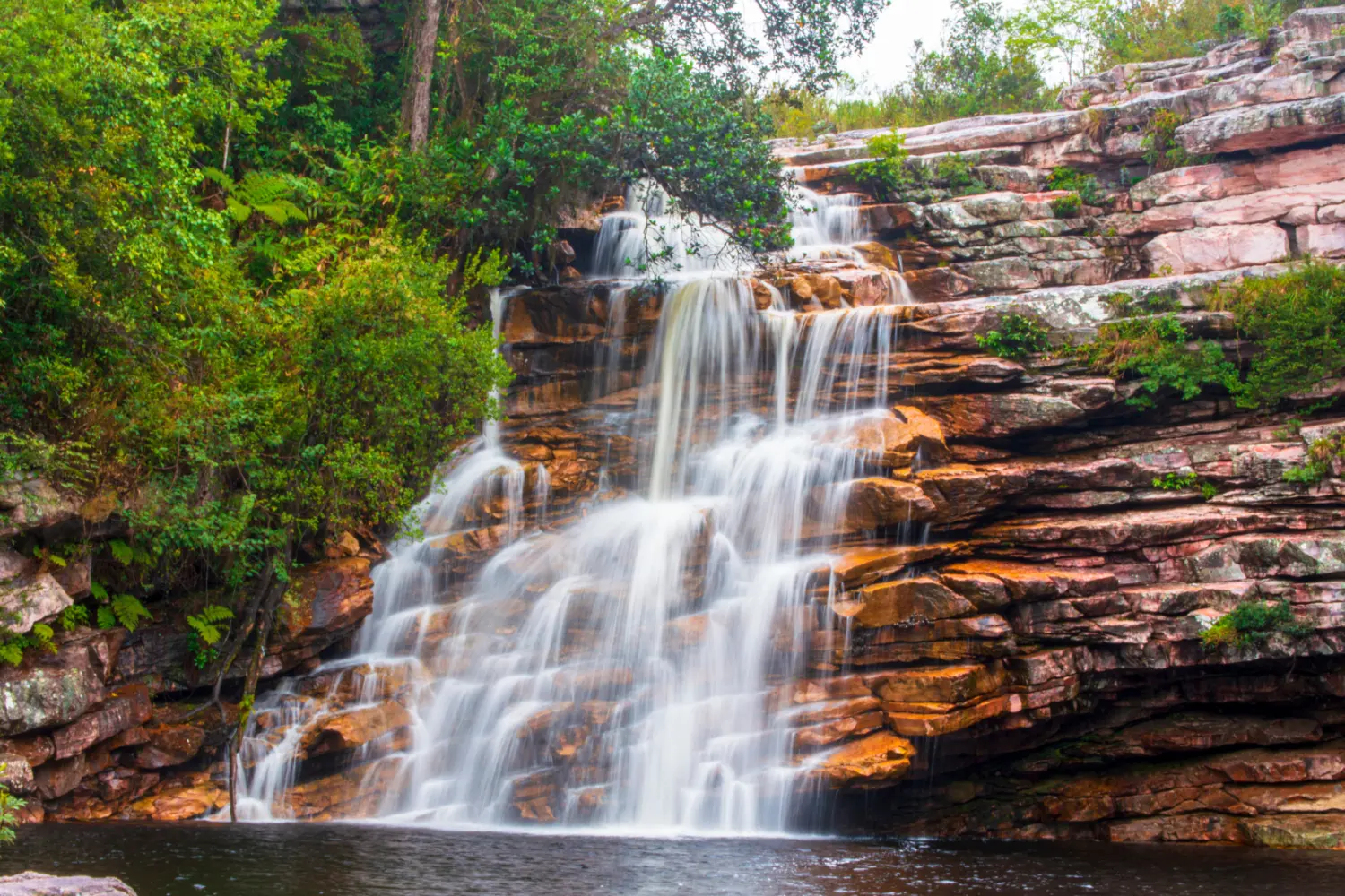 La chute de la Fumaça au coeur de la Chapada Diamantina au Brésil