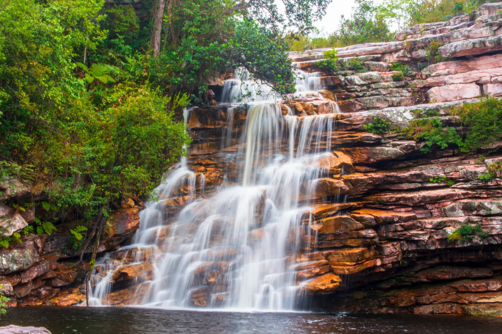 La chute de la Fumaça au coeur de la Chapada Diamantina au Brésil