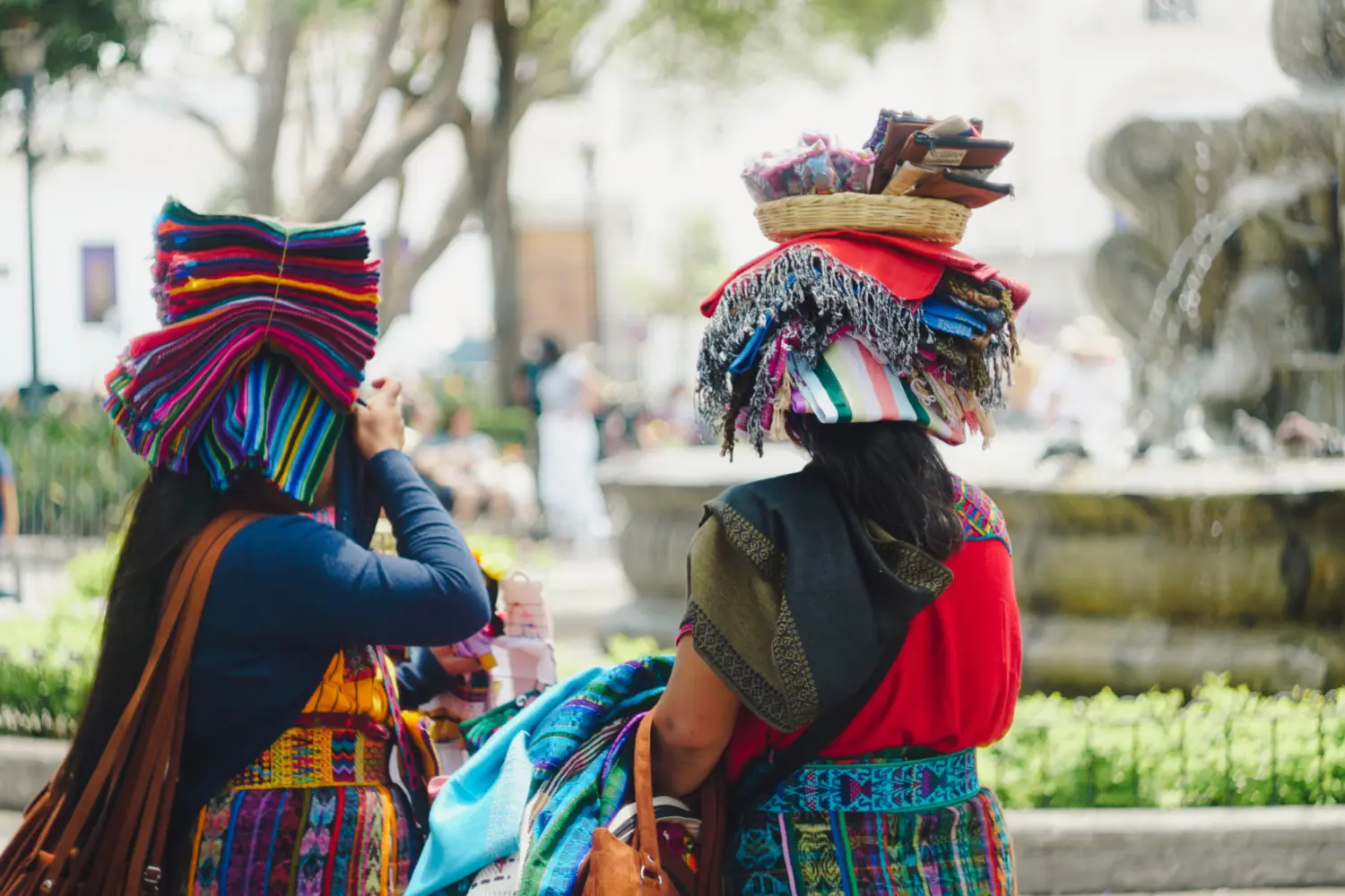 Vue sur des femmes Guatémaltèques