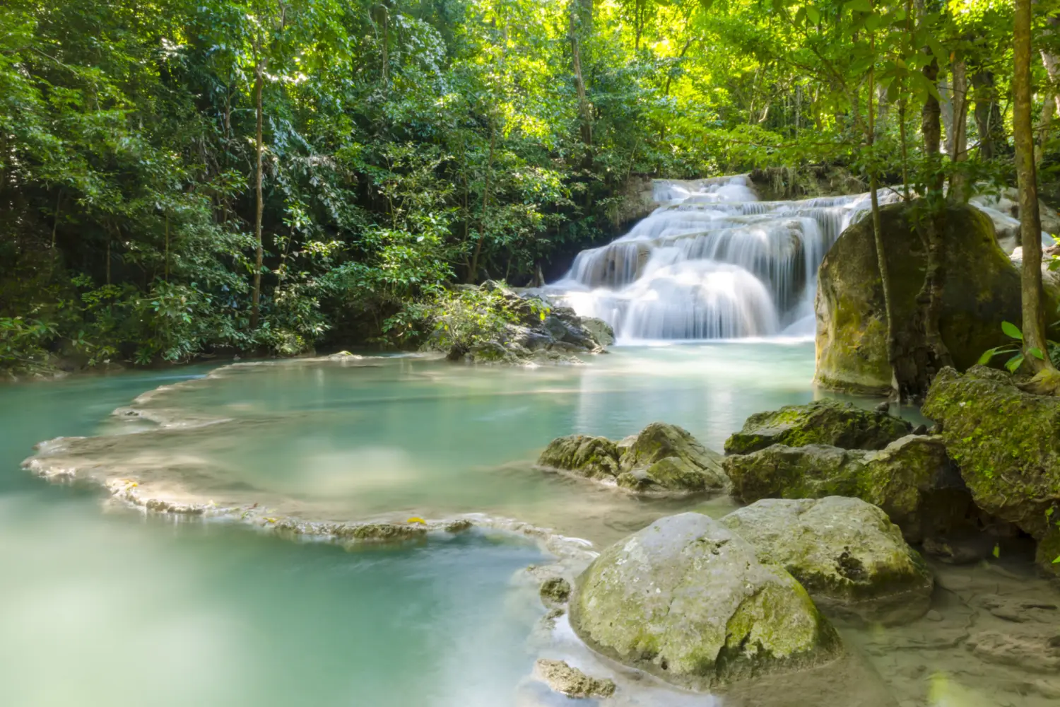 Cascade Erawan à Kanchanaburi