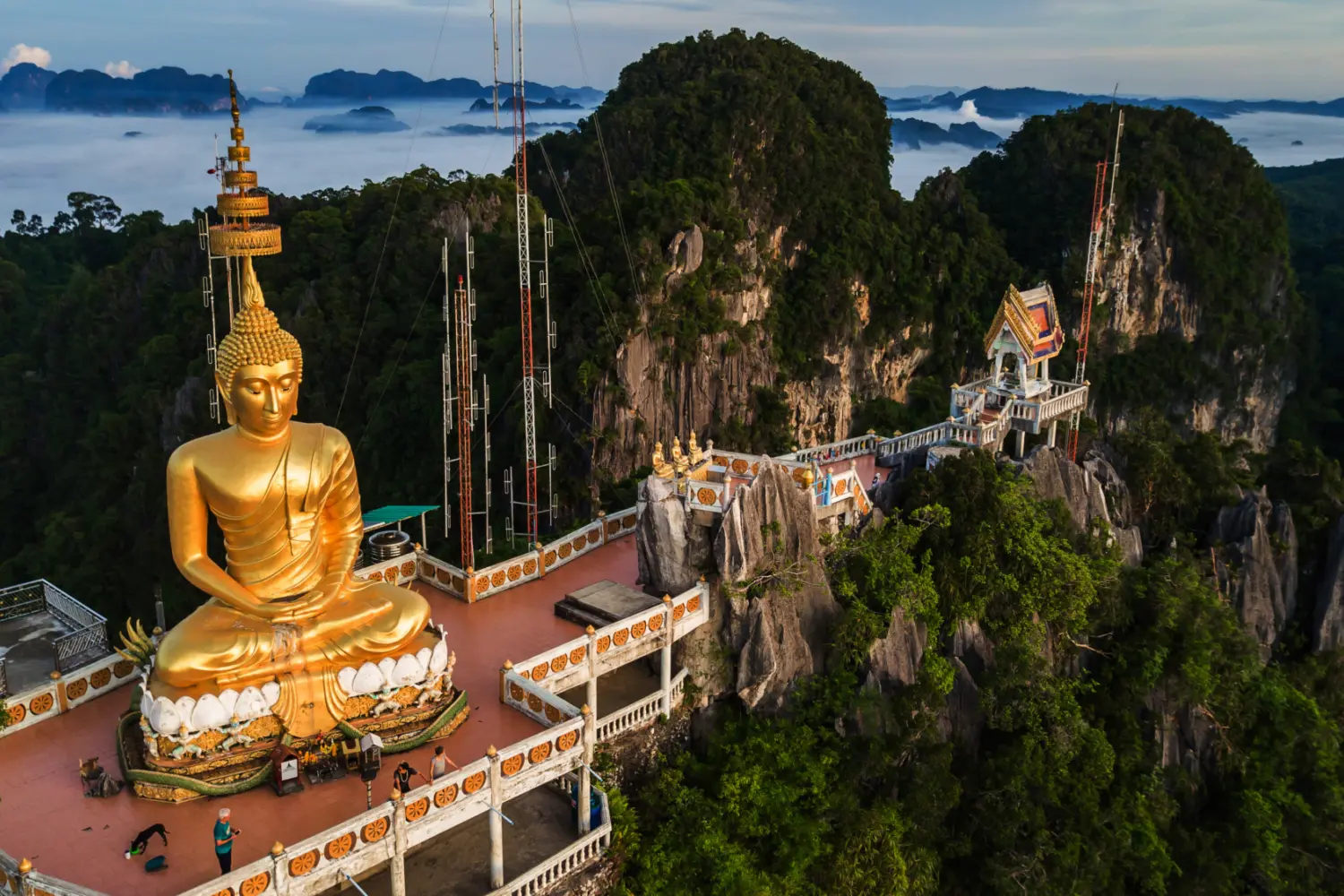 Bouddha au Wat Tham Seua Tiger Cae à Krabi