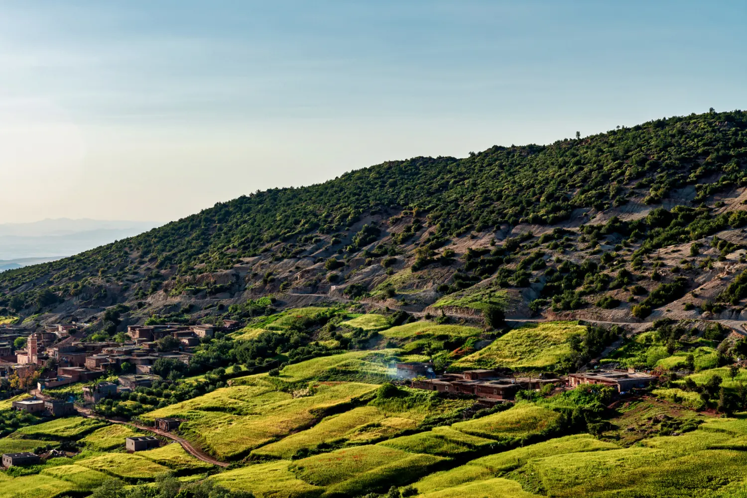 Paysage du Moyen Atlas au Maroc