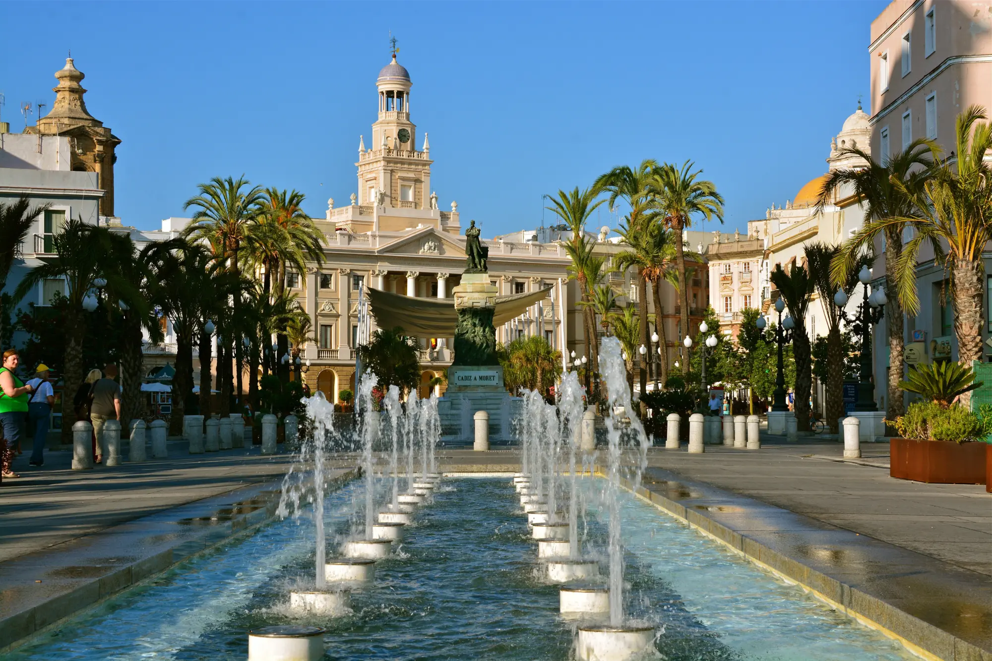 La Plaza de San Juan de Dios à Cadix en Espagne