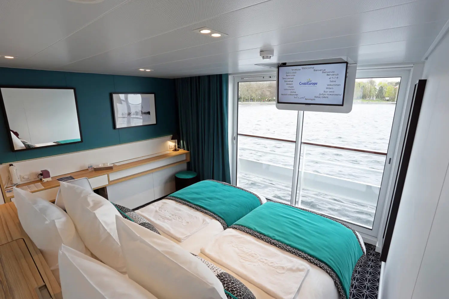 Cabine pont supérieur à bord du MS Elbe Princesse de CroisiEurope
