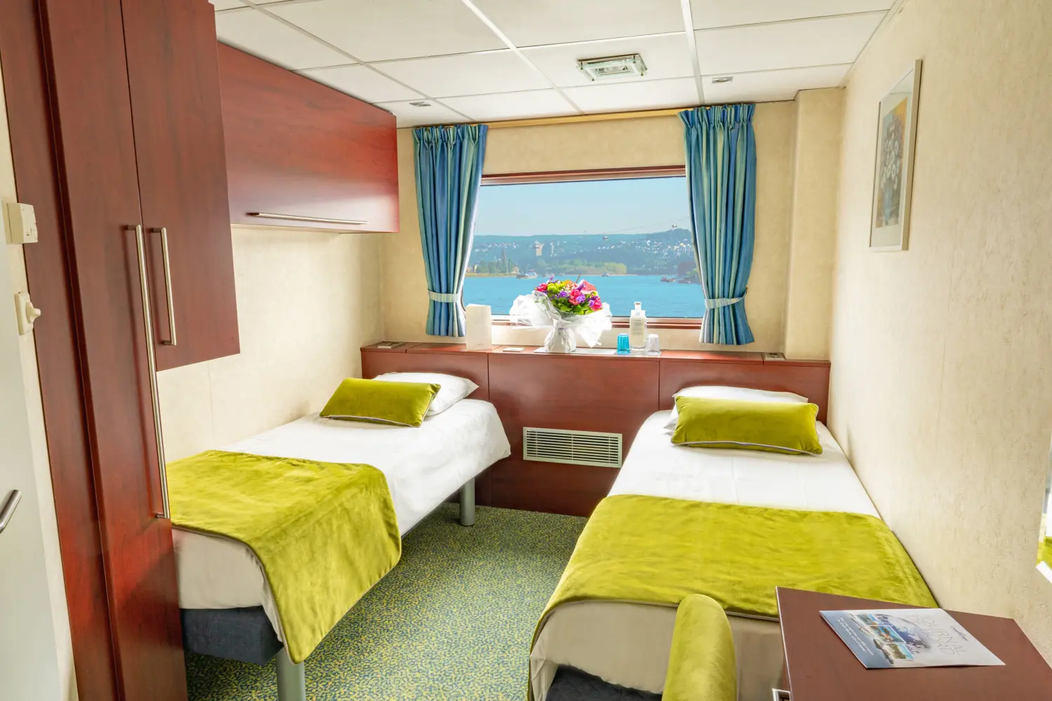 Cabine pont principal à bord du MS La Bohème de CroisiEurope