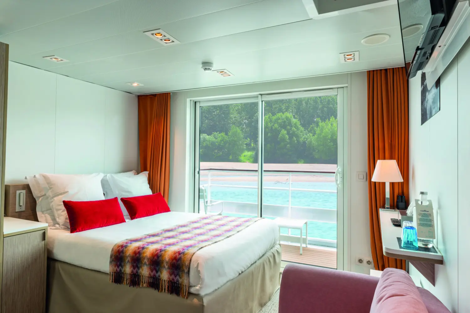 Cabine pont supérieur à bord du MS Loire Princese de CroisiEurope