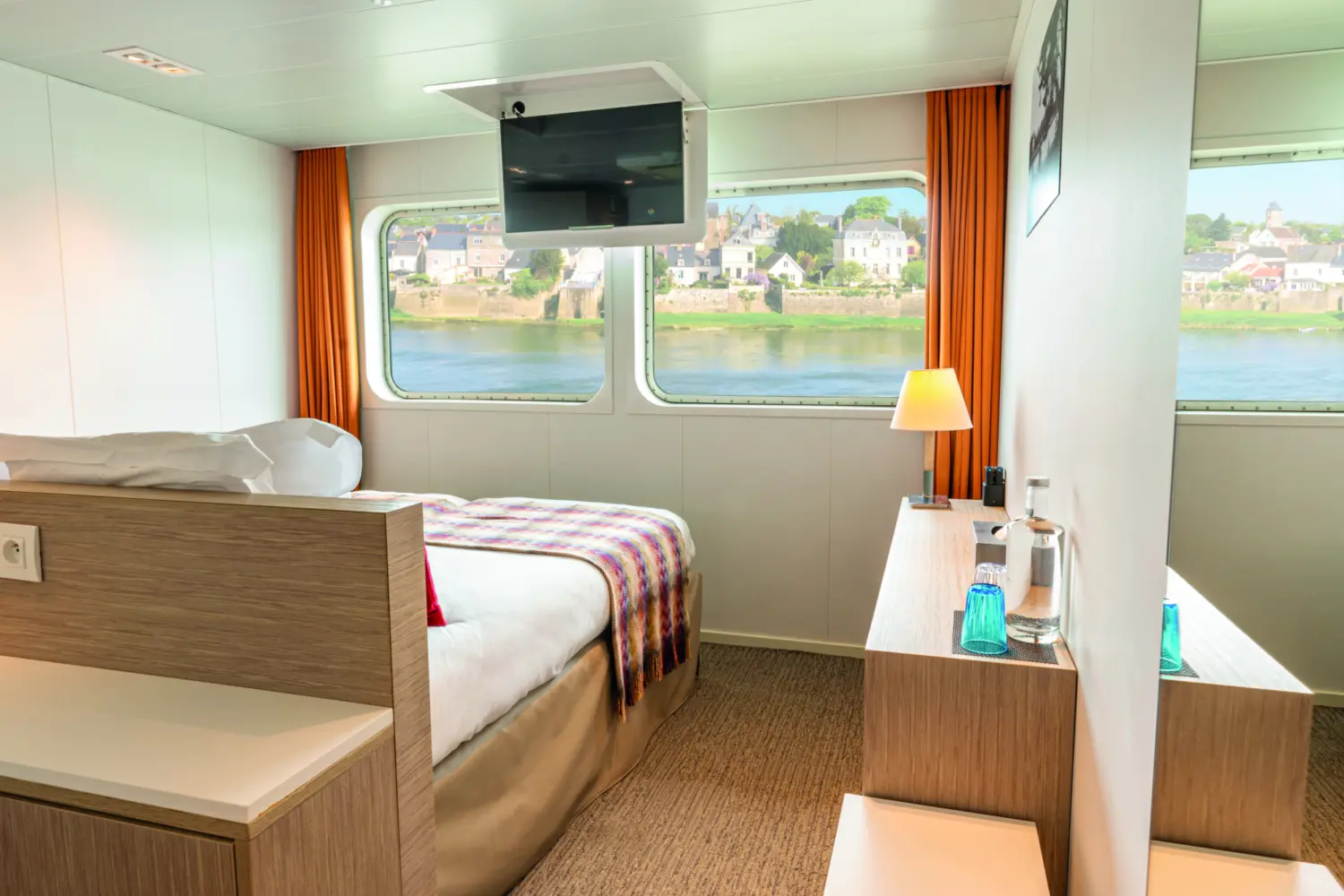Cabine pont principal à bord du MS Loire Princese de CroisiEurope