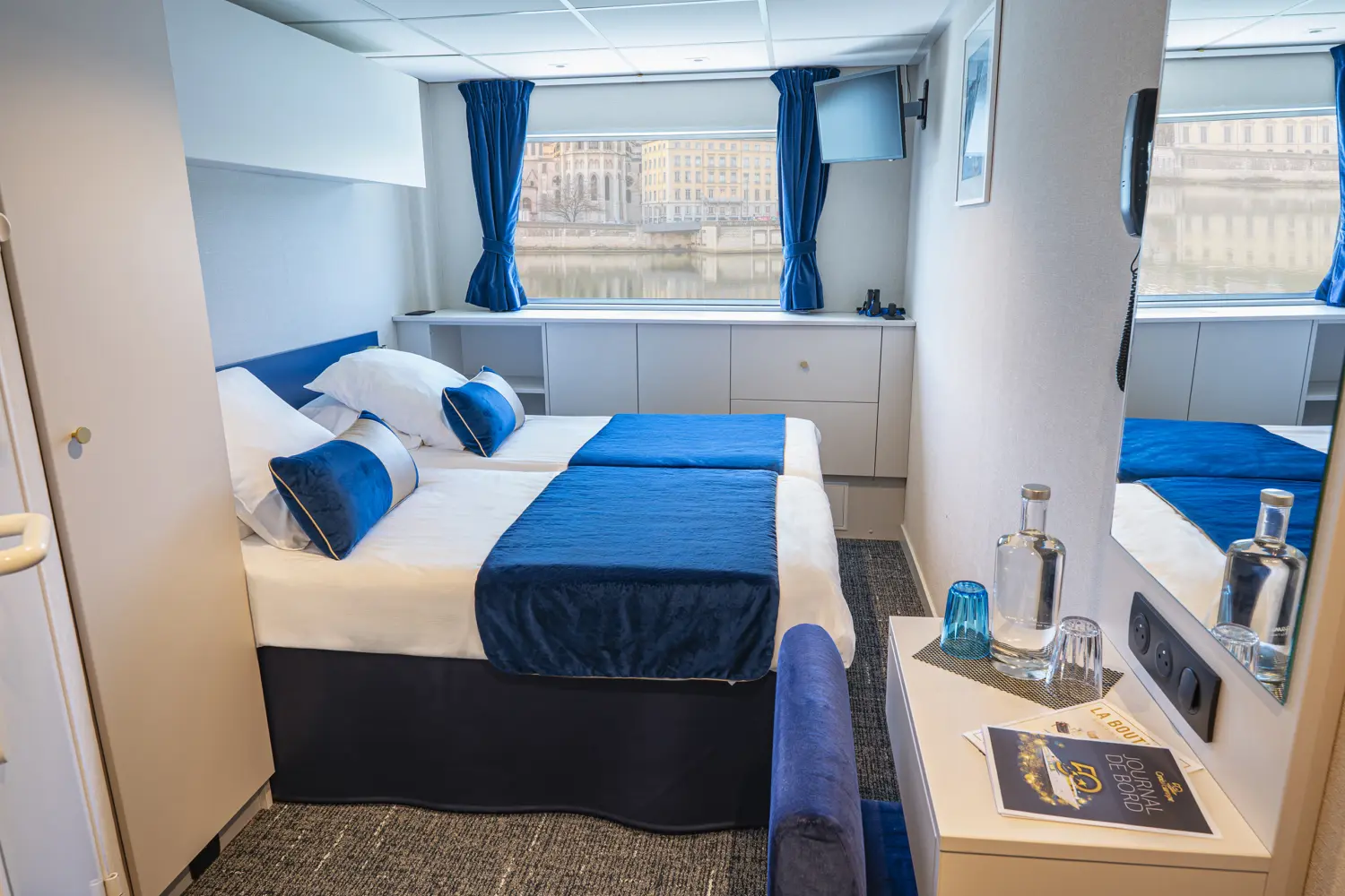 Cabine pont principal à bord du MS Mistral de CroisiEurope