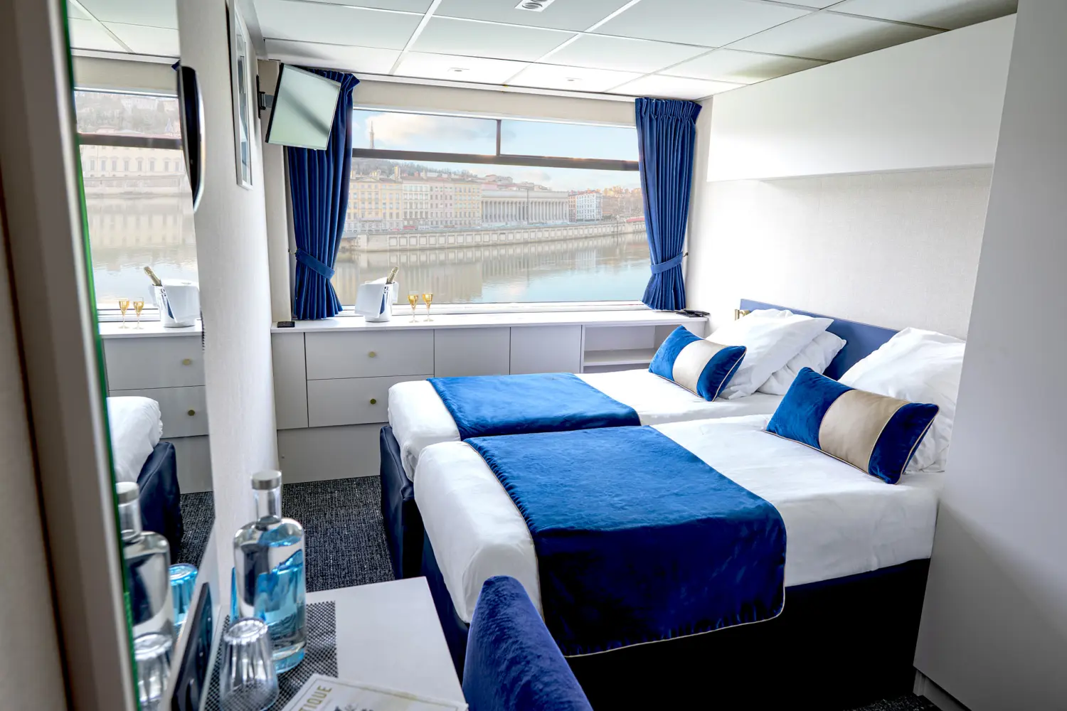 Cabine pont supérieur à bord du MS Mistral de CroisiEurope