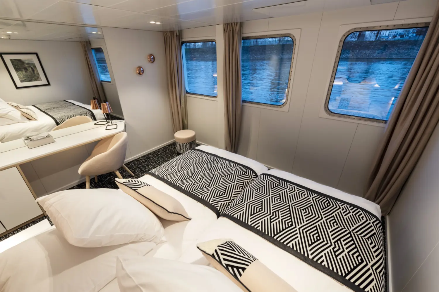 Cabine pont principal à bord du MS Renoir de CroisiEurope
