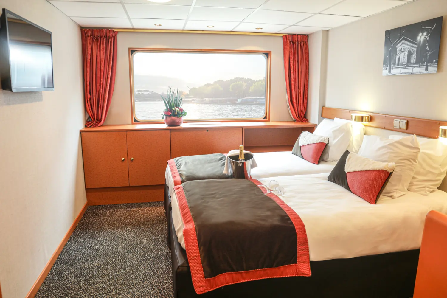Cabine pont principal à bord du MS Seine Princesse de CroisiEurope