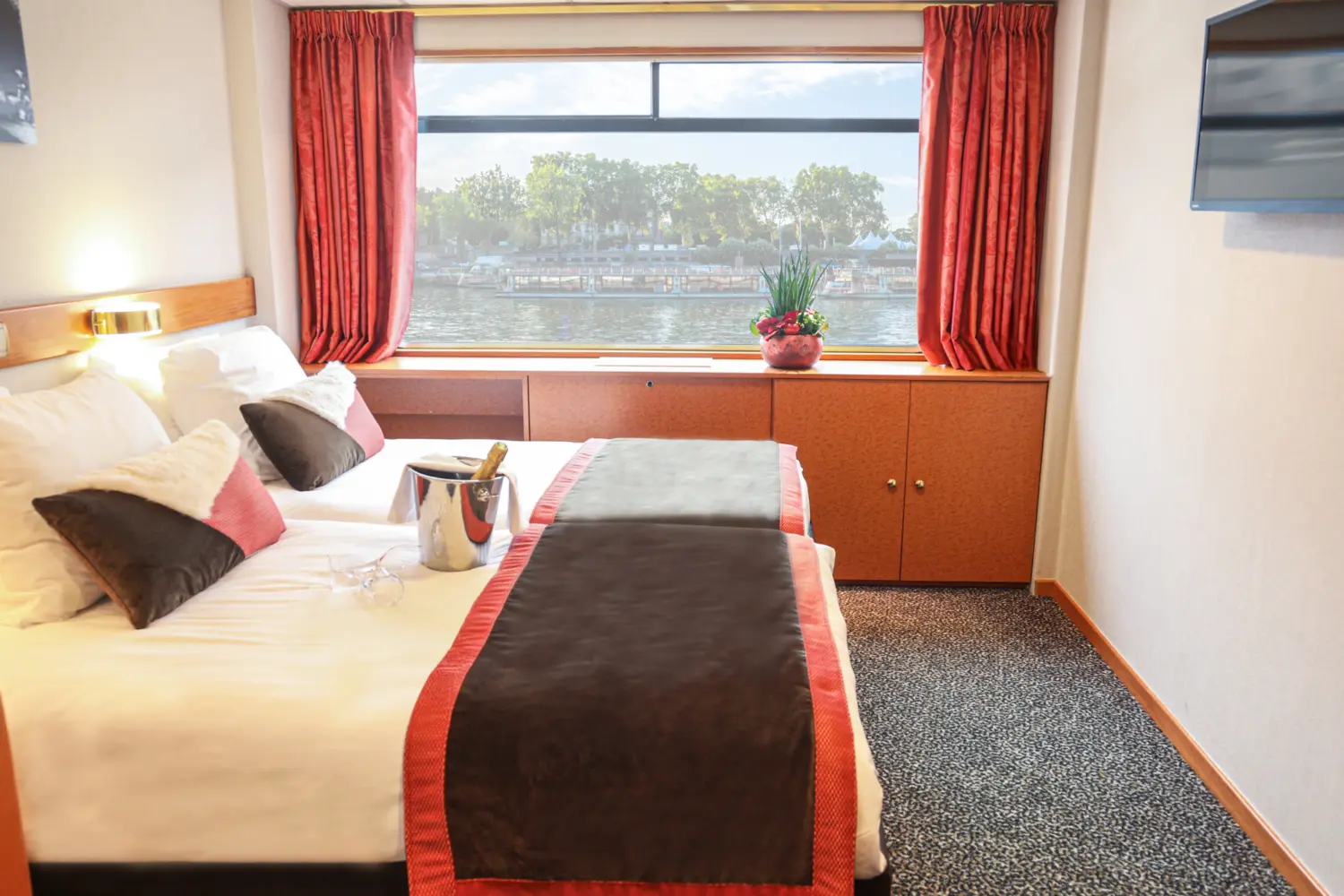 Cabine pont supérieur à bord du MS Seine Princesse de CroisiEurope