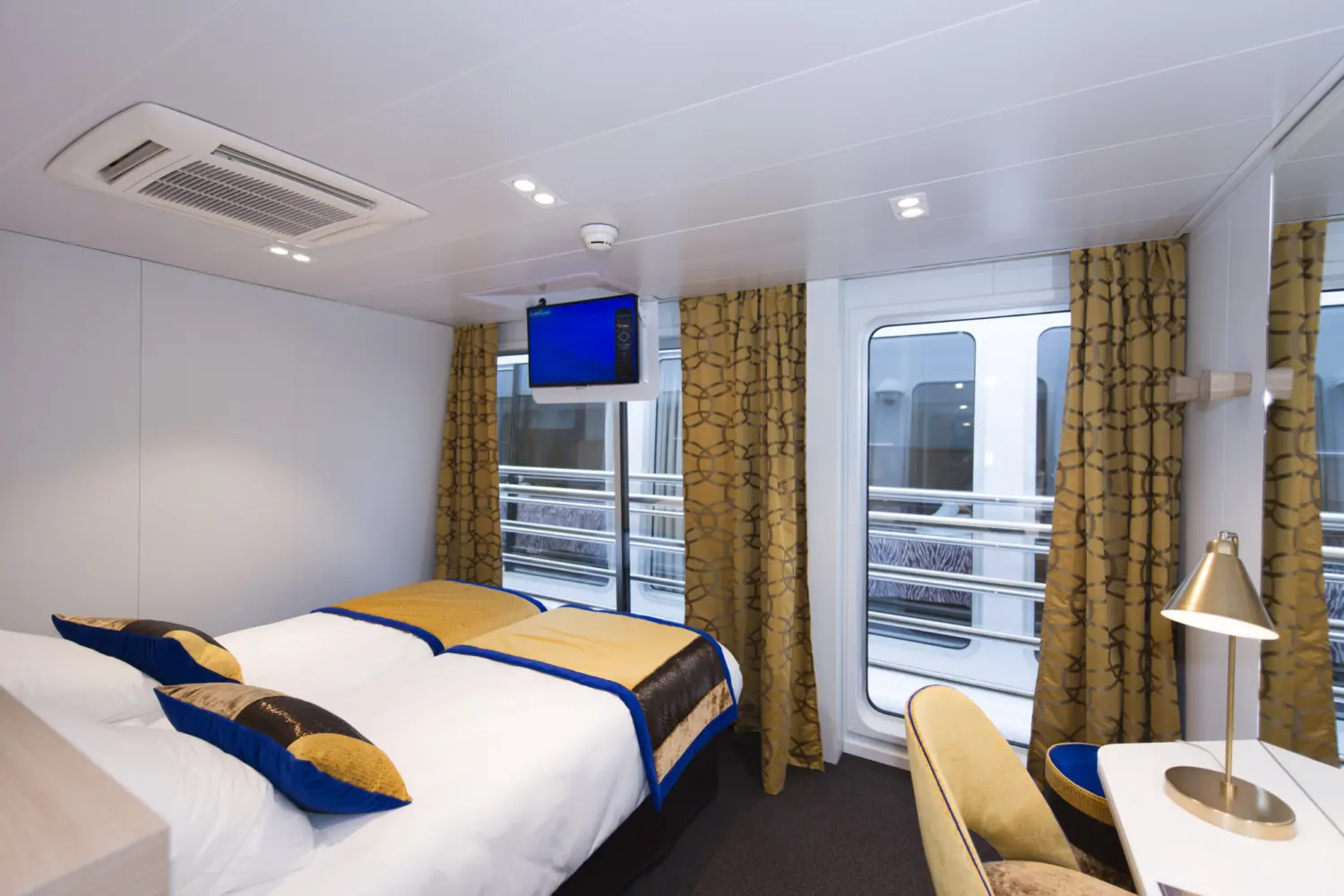 Cabine pont supérieur à bord du MS Symphonie de CroisiEurope