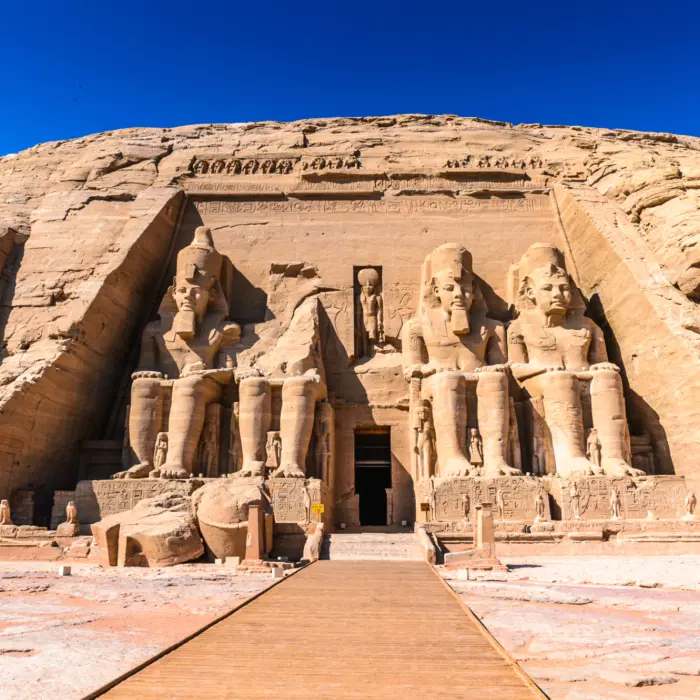 Le magnifique temple d'Abou Simbel en Égypte