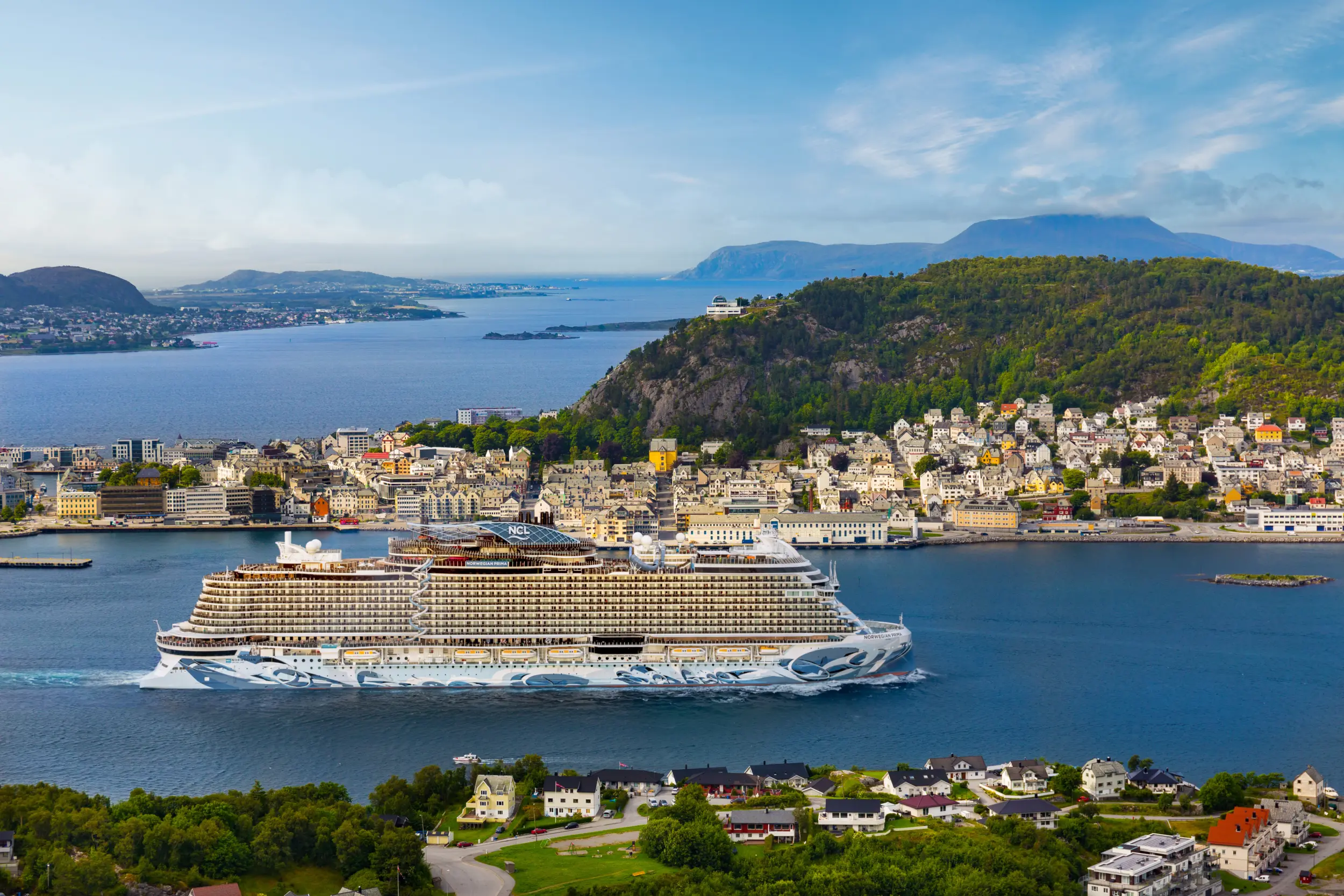 Vue extérieure sur le Norwegian Prima de la compagnie Norwegian Cruise Line
