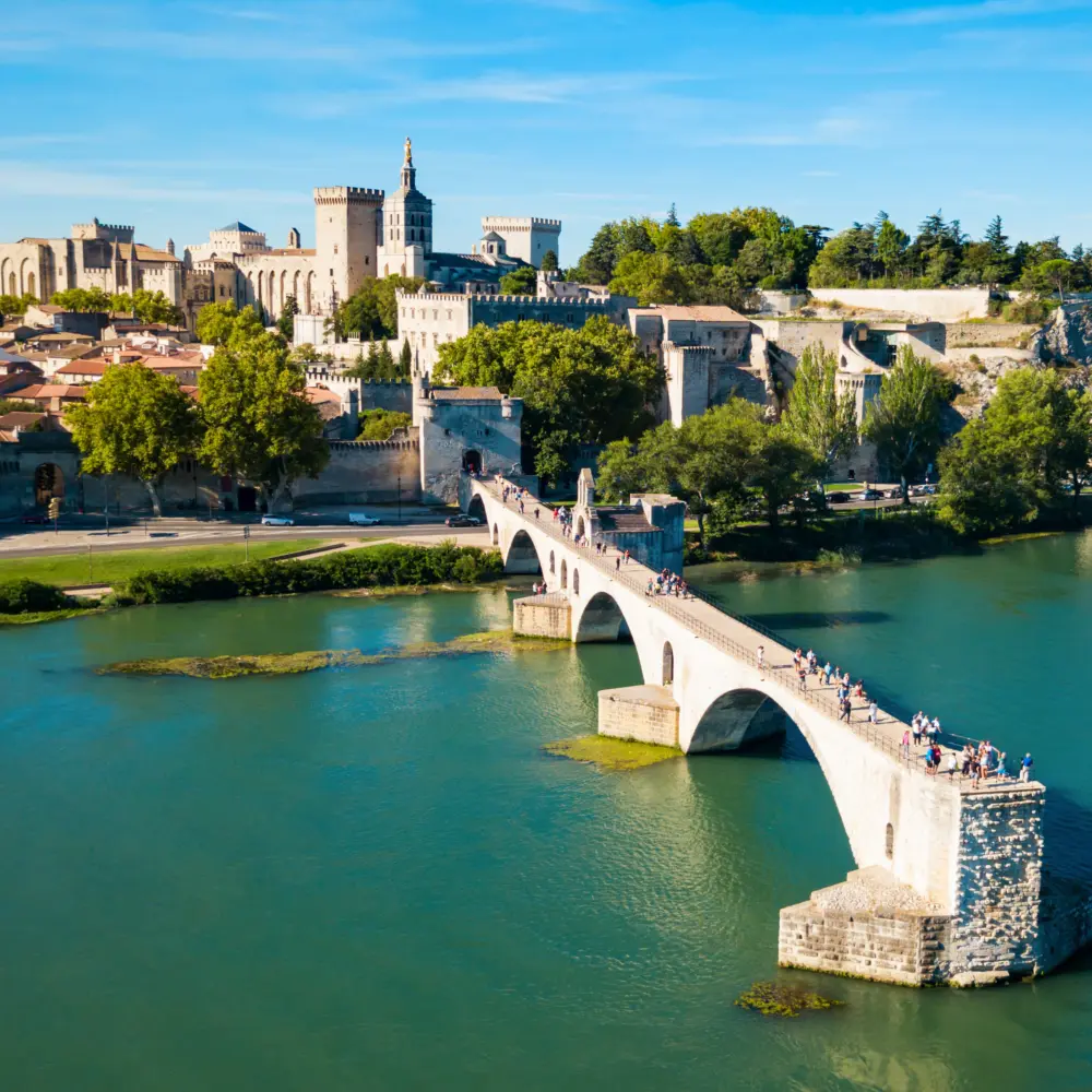 Avignon, Vallée du Rhône, Département du Rhône, Pont, Fleuve Rhône
