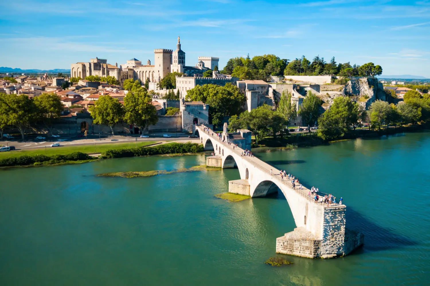 Avignon, Vallée du Rhône, Département du Rhône, Pont, Fleuve Rhône