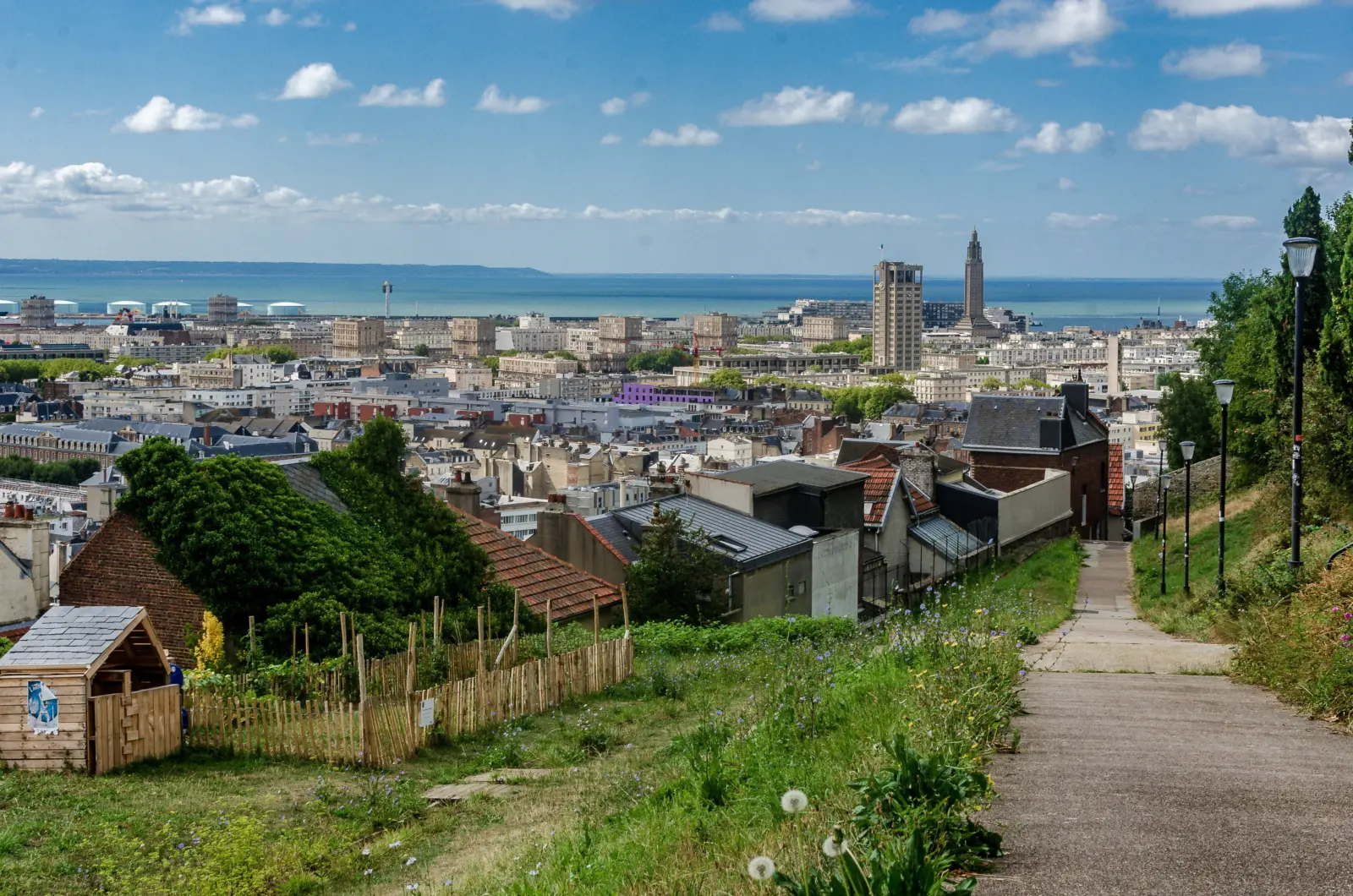 Vue sur Le Havre en France