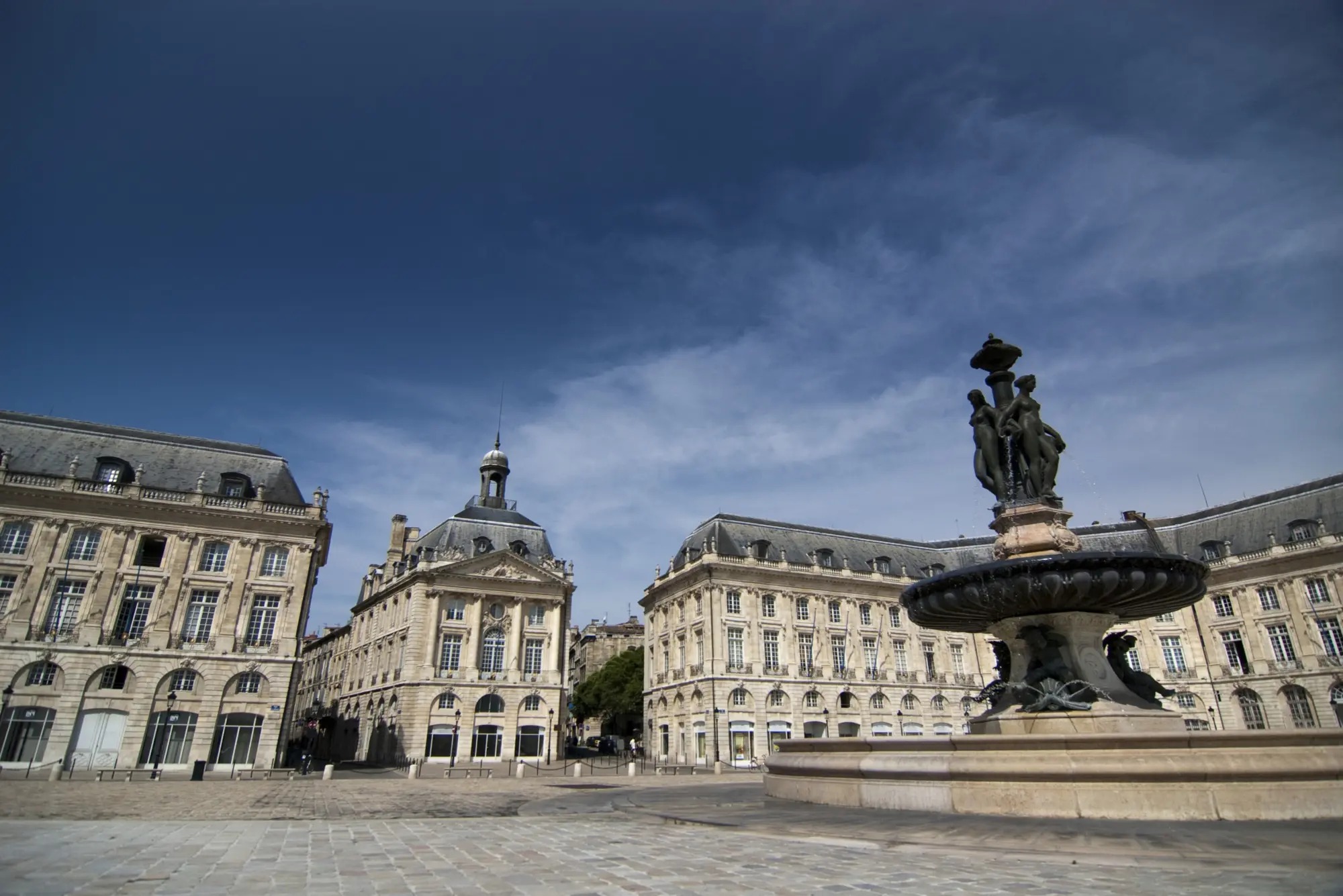 La Place de la Bourse à Bordeaux en France