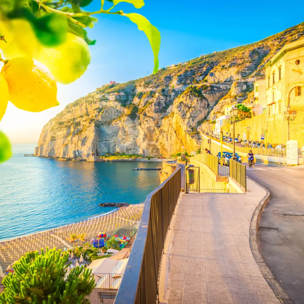 La ville de Meta di Sorrento en Italie