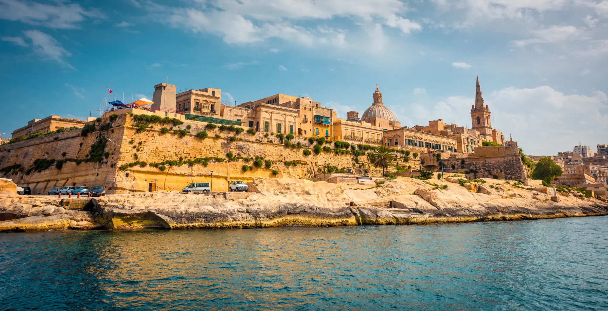 Vue sur la ville de La Valette à Malte