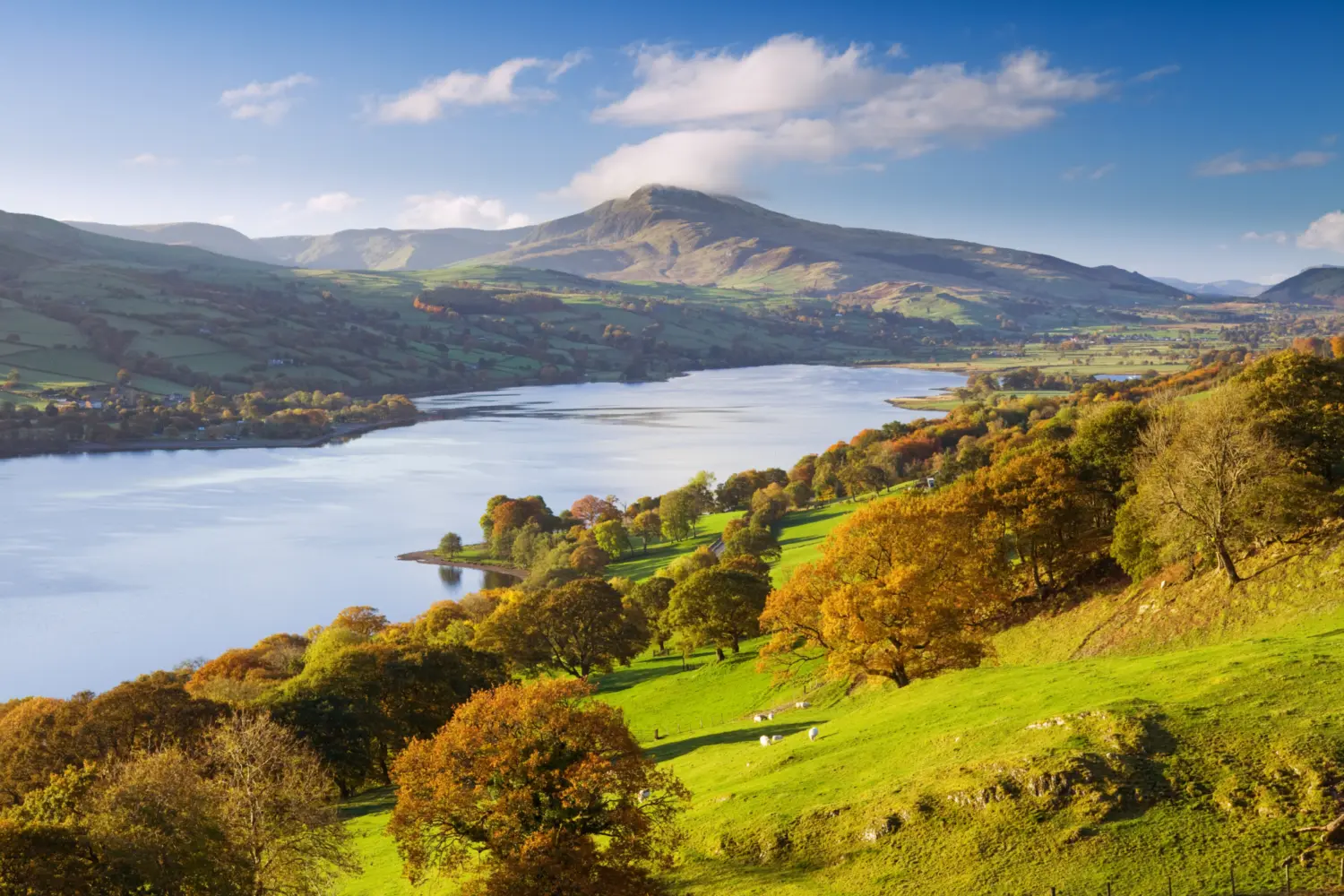 Vue sur  le lac Bala dans le parc national Snowdonia au Pays de Galles