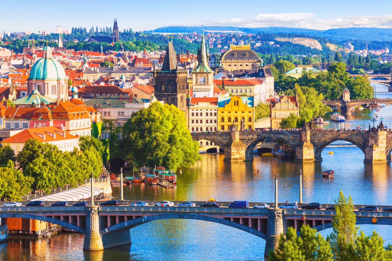 Vue sur Prague en Tchéquie