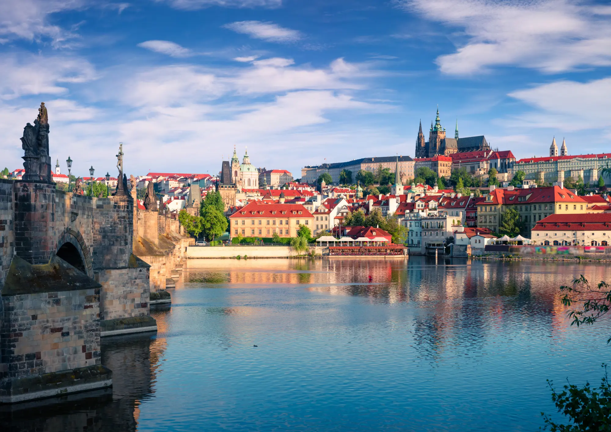 Vue sur la magnifique ville de Prague en Tchéquie