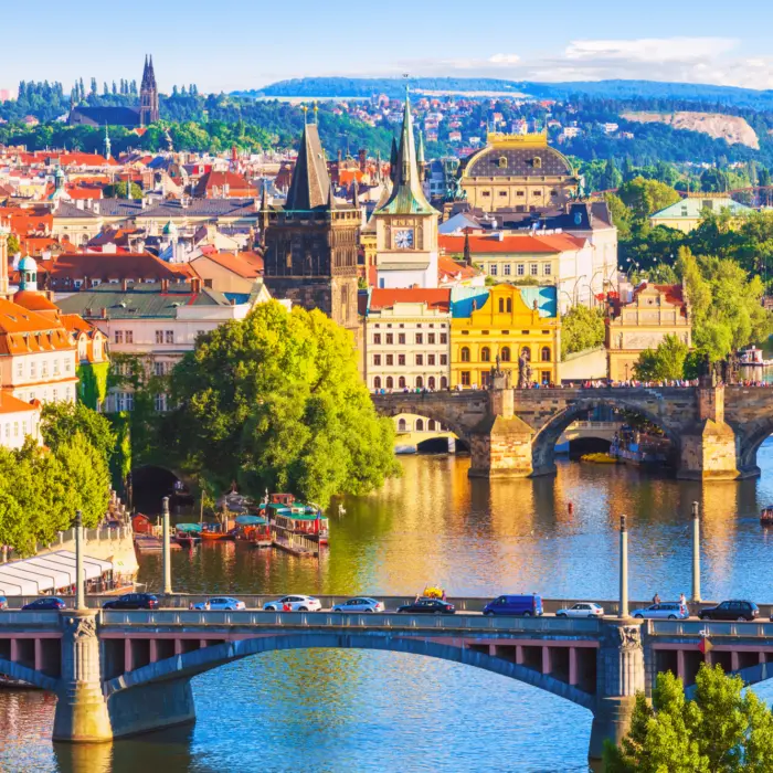 Vue sur Prague en Tchéquie