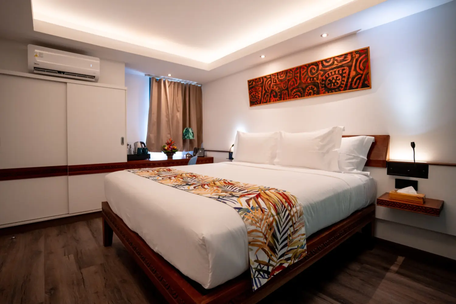 Une chambre d'hôtel à Tahiti