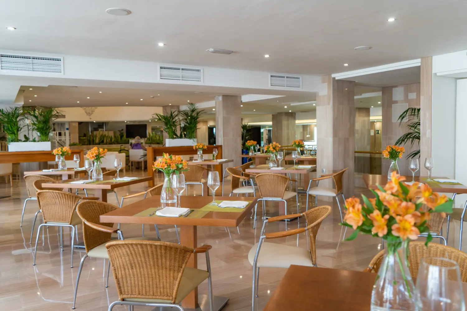 Un restaurant d'un hôtel de la Costa del Sol à Torremolinos