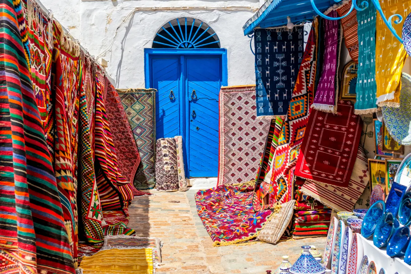 Une rue pittoresque de Sidi Bou Saïd